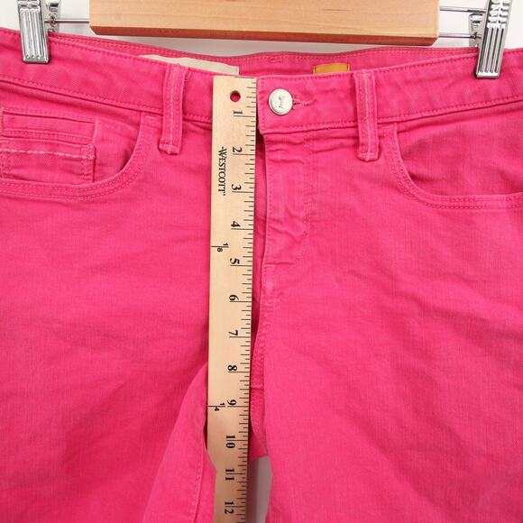 Pilcro and the Letterpress Anthropologie Shorts Pink Stretchy Jean Mid Rise 29 - Picture 5 of 11